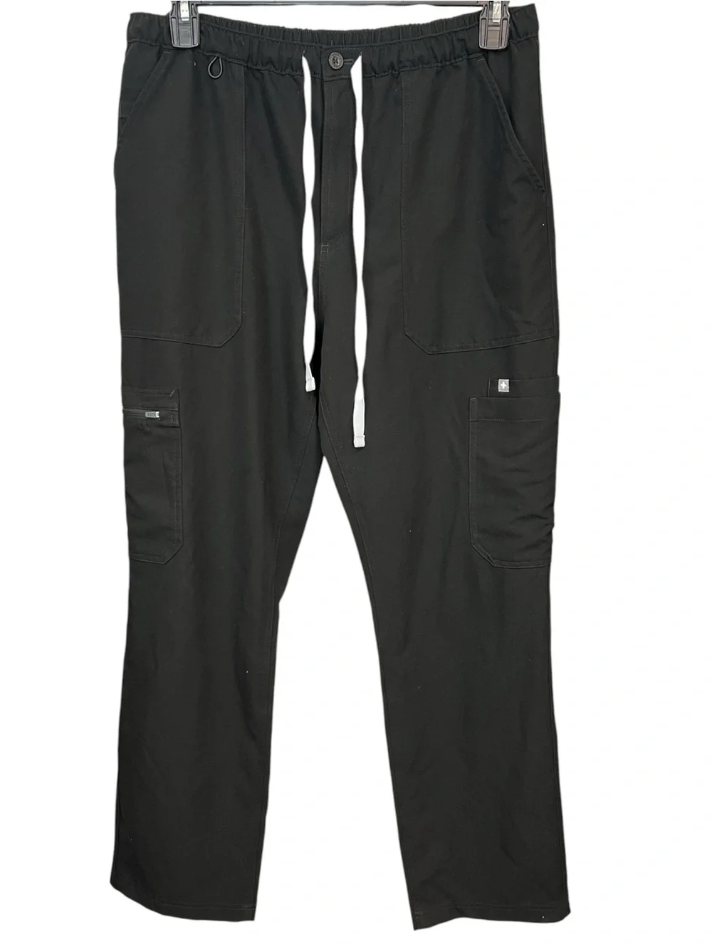 Figs Mens Cairo Cargo Scrub Pants in Black - Size Large